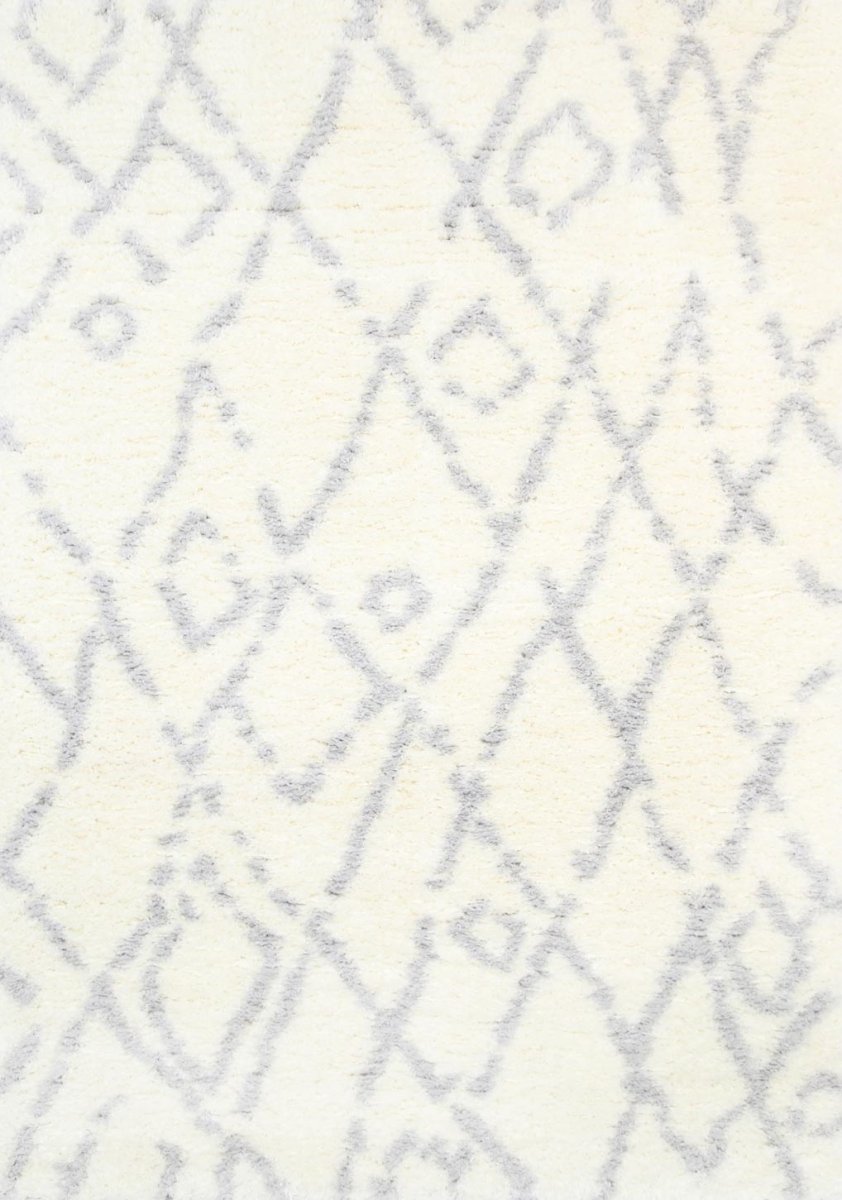 Winsome Cream and Silver Fes Rug - Ruggy