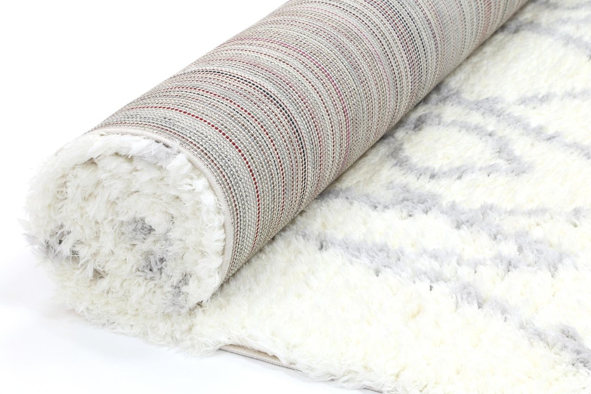 Winsome Cream and Silver Fes Rug - Ruggy