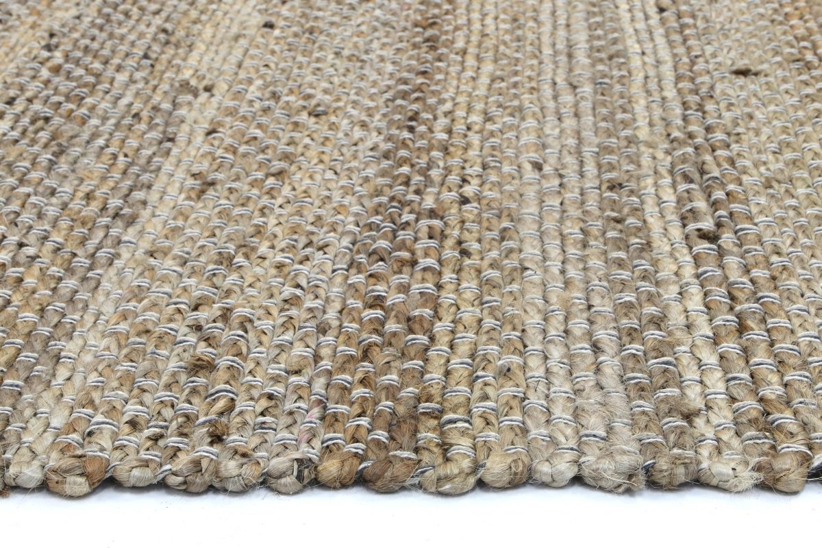 Zen Grey Natural Basket Weave Jute Rug - Ruggy